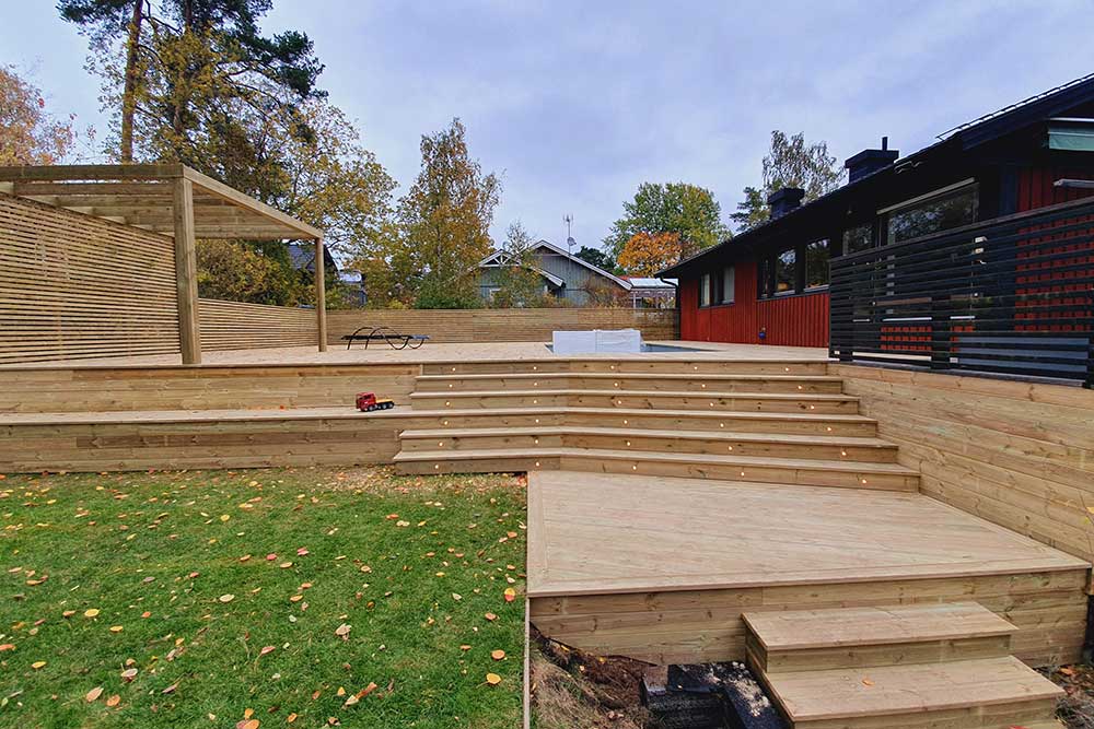 Ett altanprojekt i Nacka