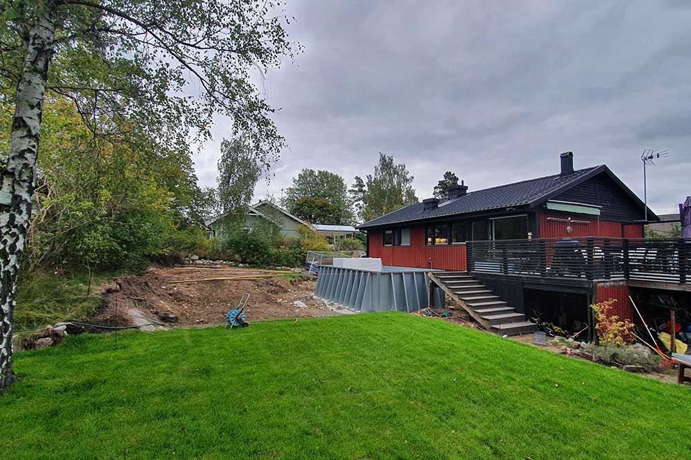 Ett altanprojekt i Nacka