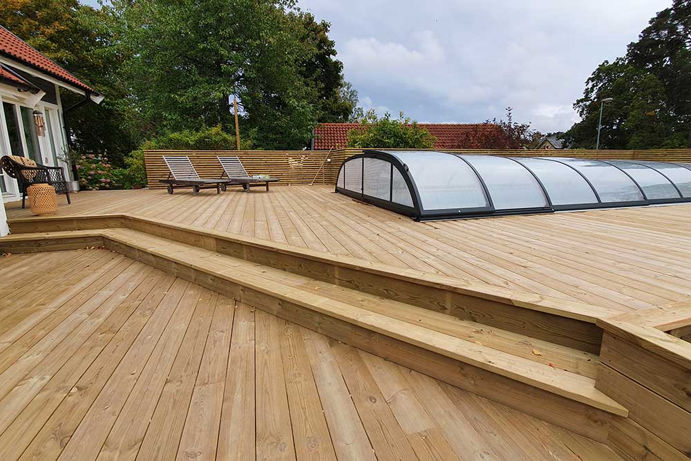 Ett altanprojekt i Tyresö