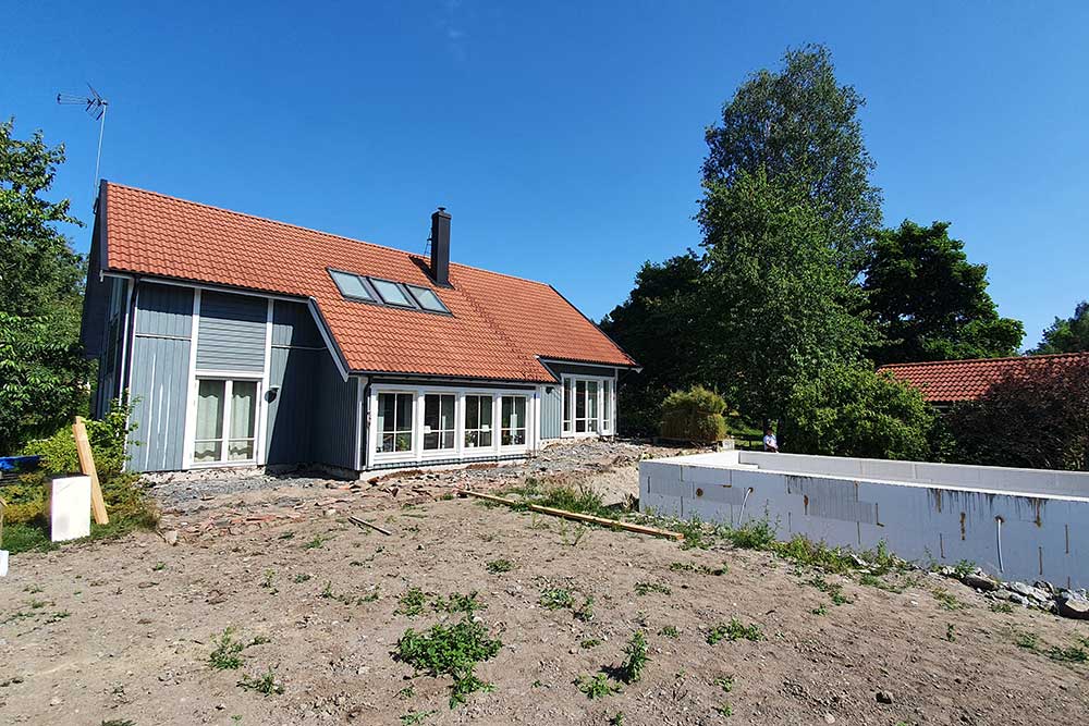 Ett altanprojekt i Tyresö