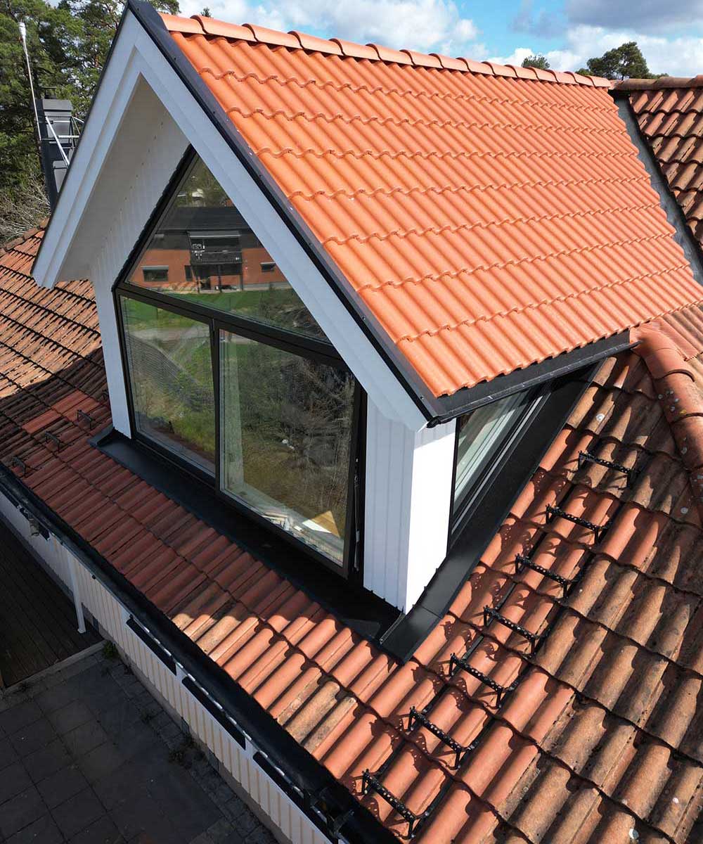 Ombyggnation från balkong till takkupa